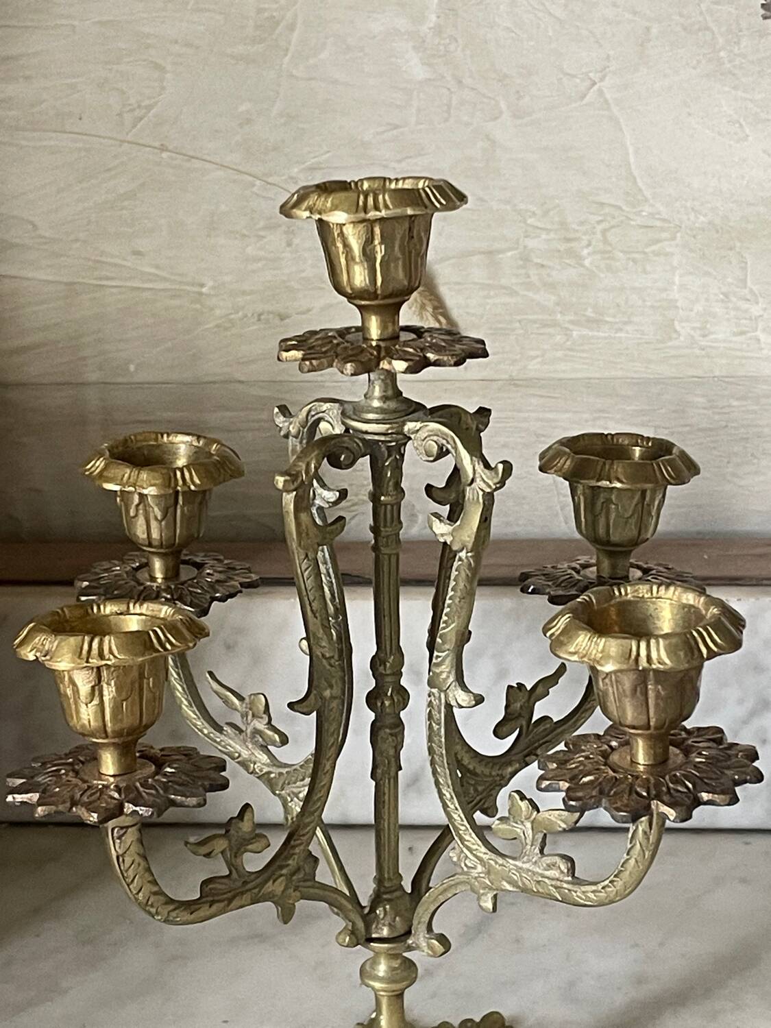 Victorian brass candlestick