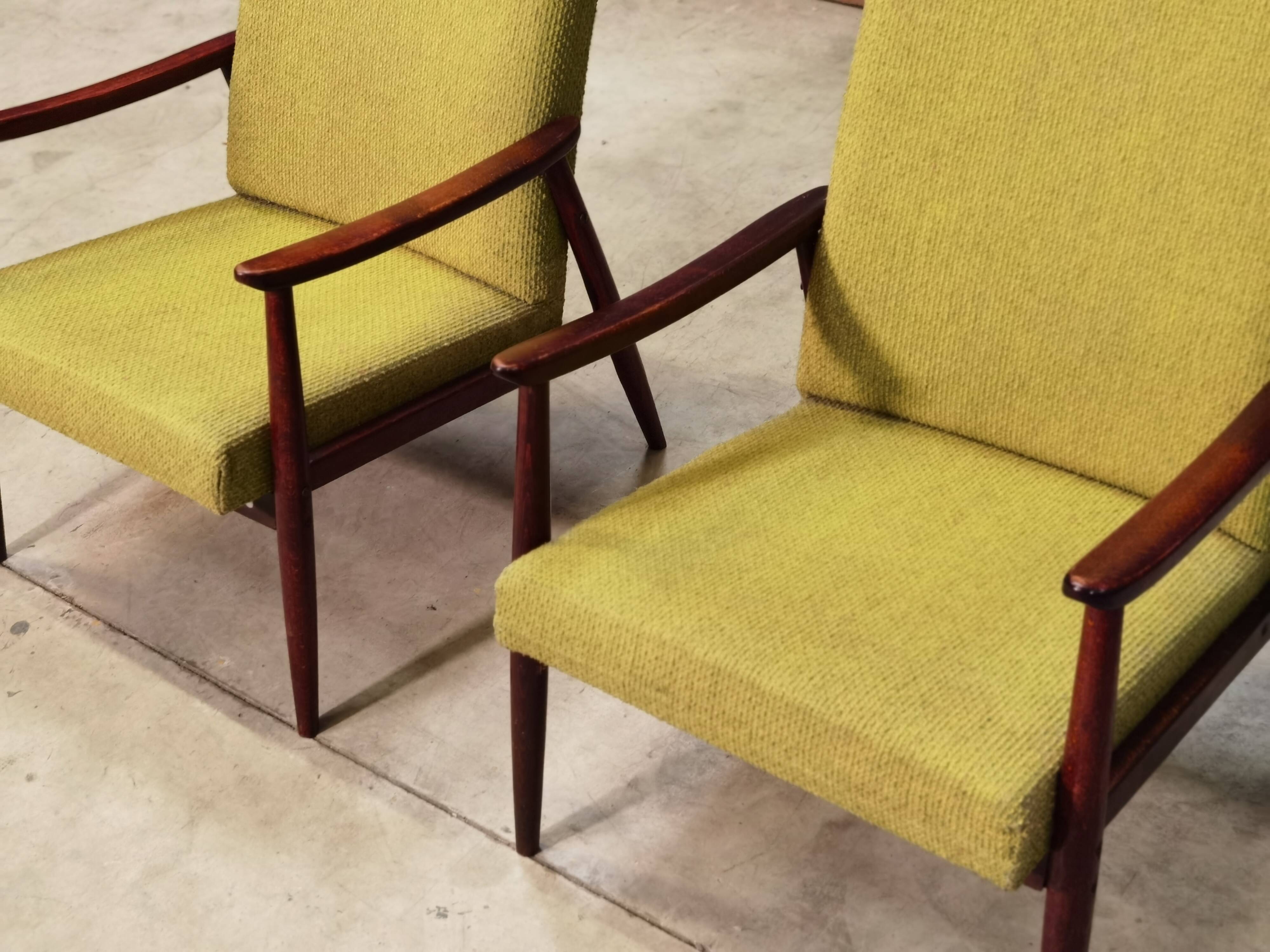 Paire de fauteuil Jitona Soběslav 1960