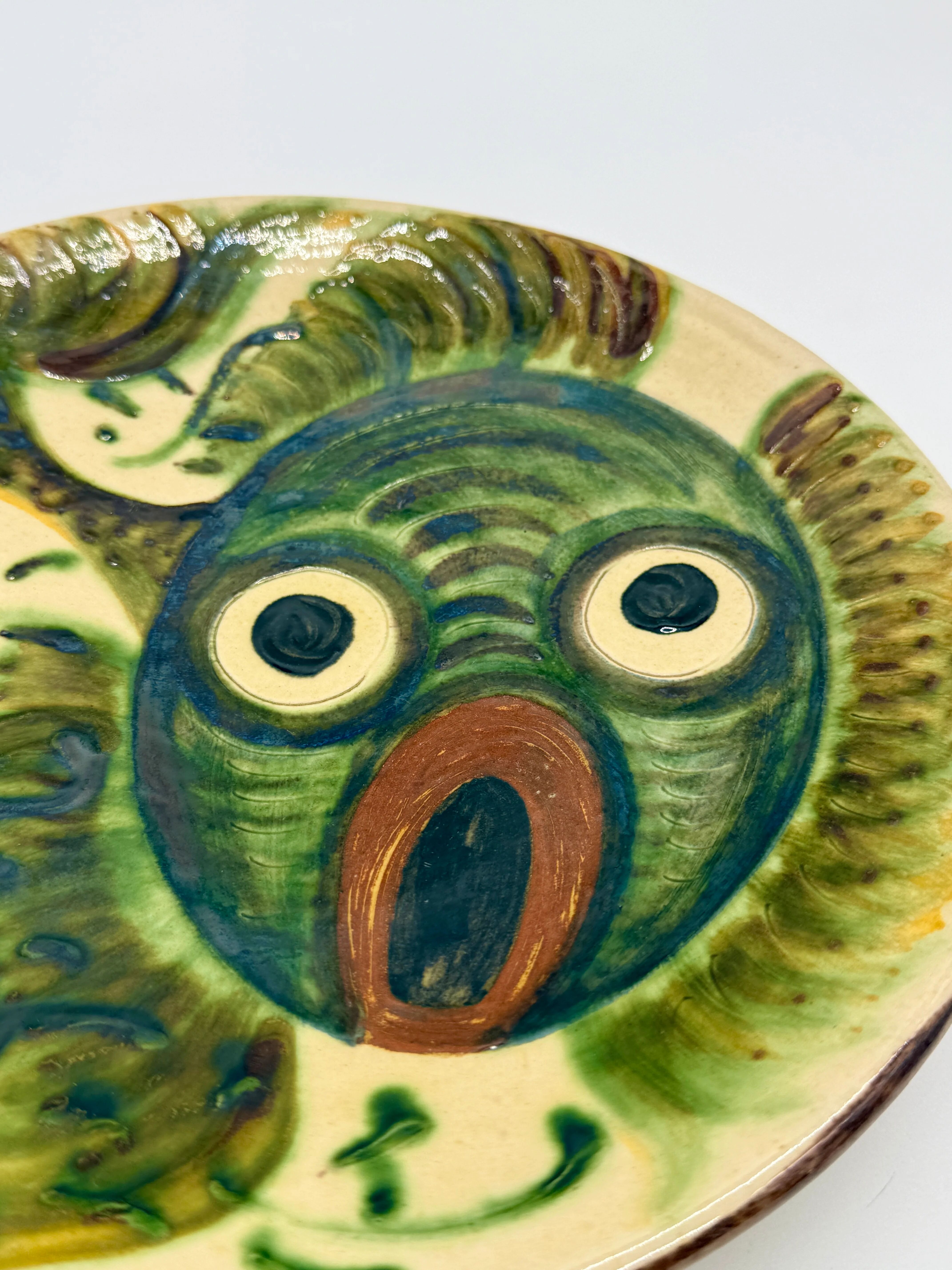Fantastic fish plate, Puigdemont, Catalonia 1960s