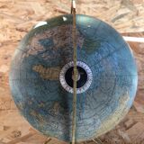 Old glass globe world map 1963