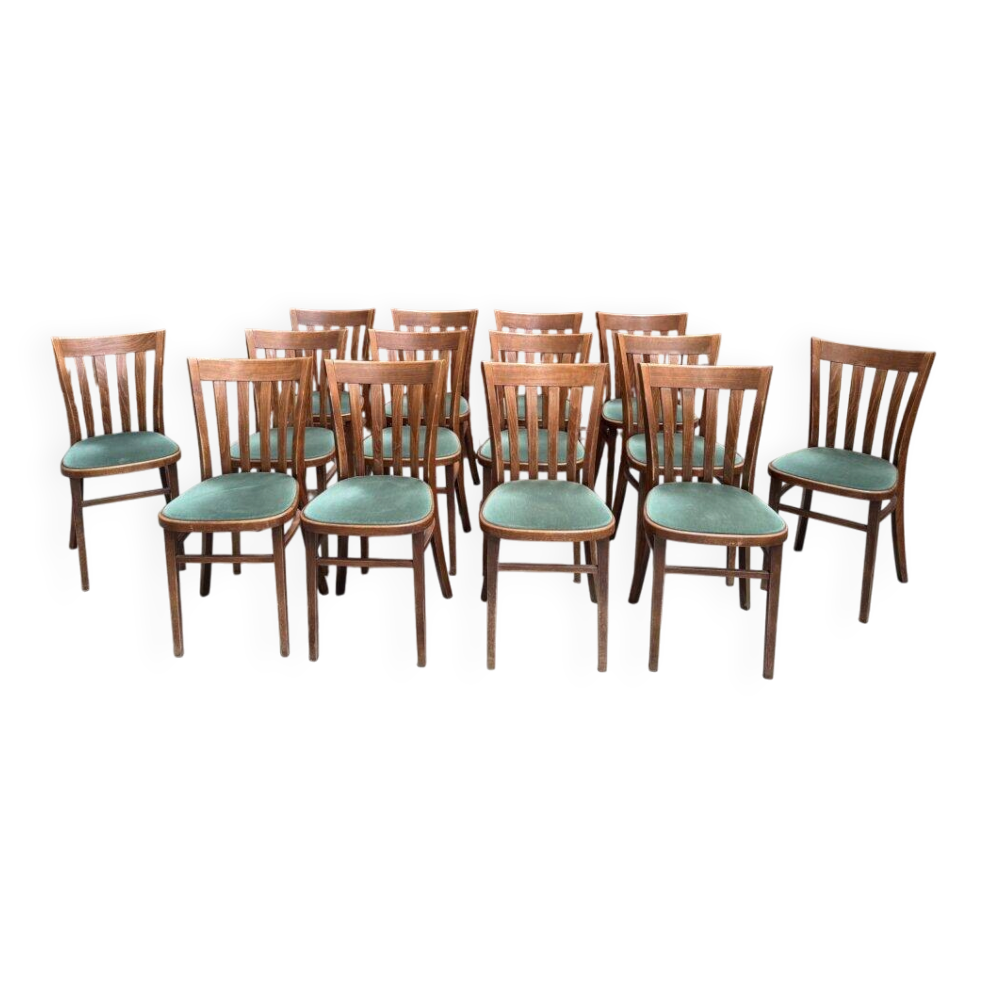 Suite de 14 chaises de bistrot