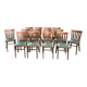 Suite de 14 chaises de bistrot