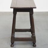 Grande table d'appoint / tabouret anglais antique