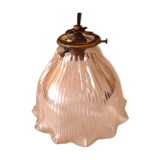 Suspension vintage en verre