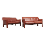 Set CAB 415 sofas by Mario Bellini, 1980s