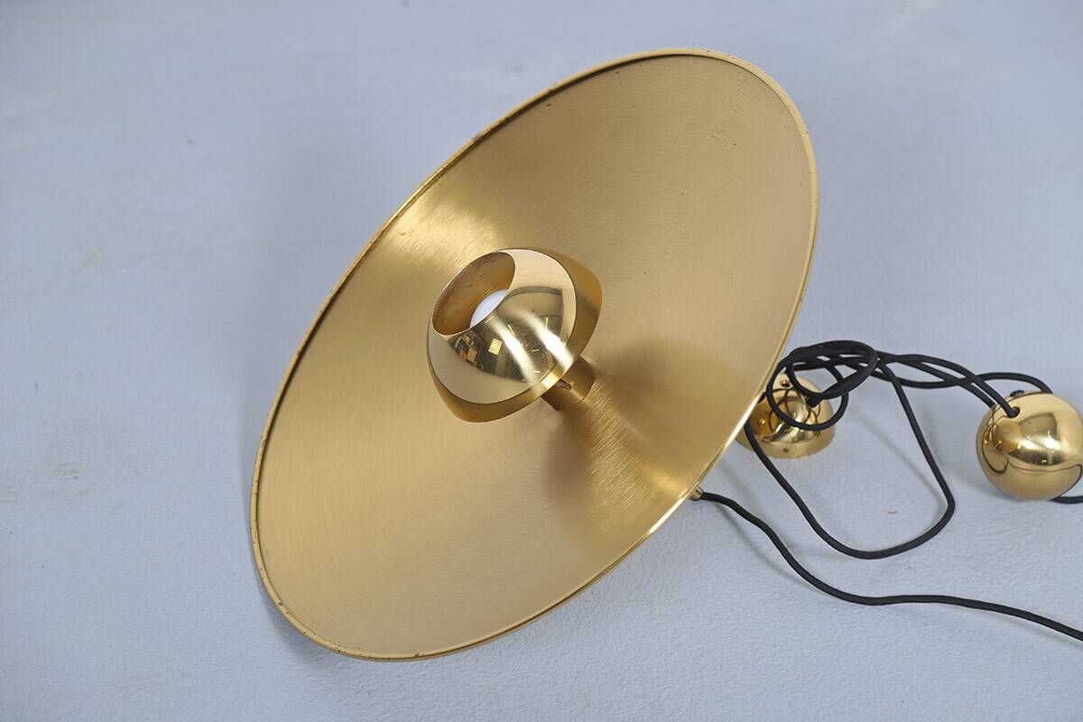Onos 55 Pendant Light Counterweight Polished Brass by Florian Schulz