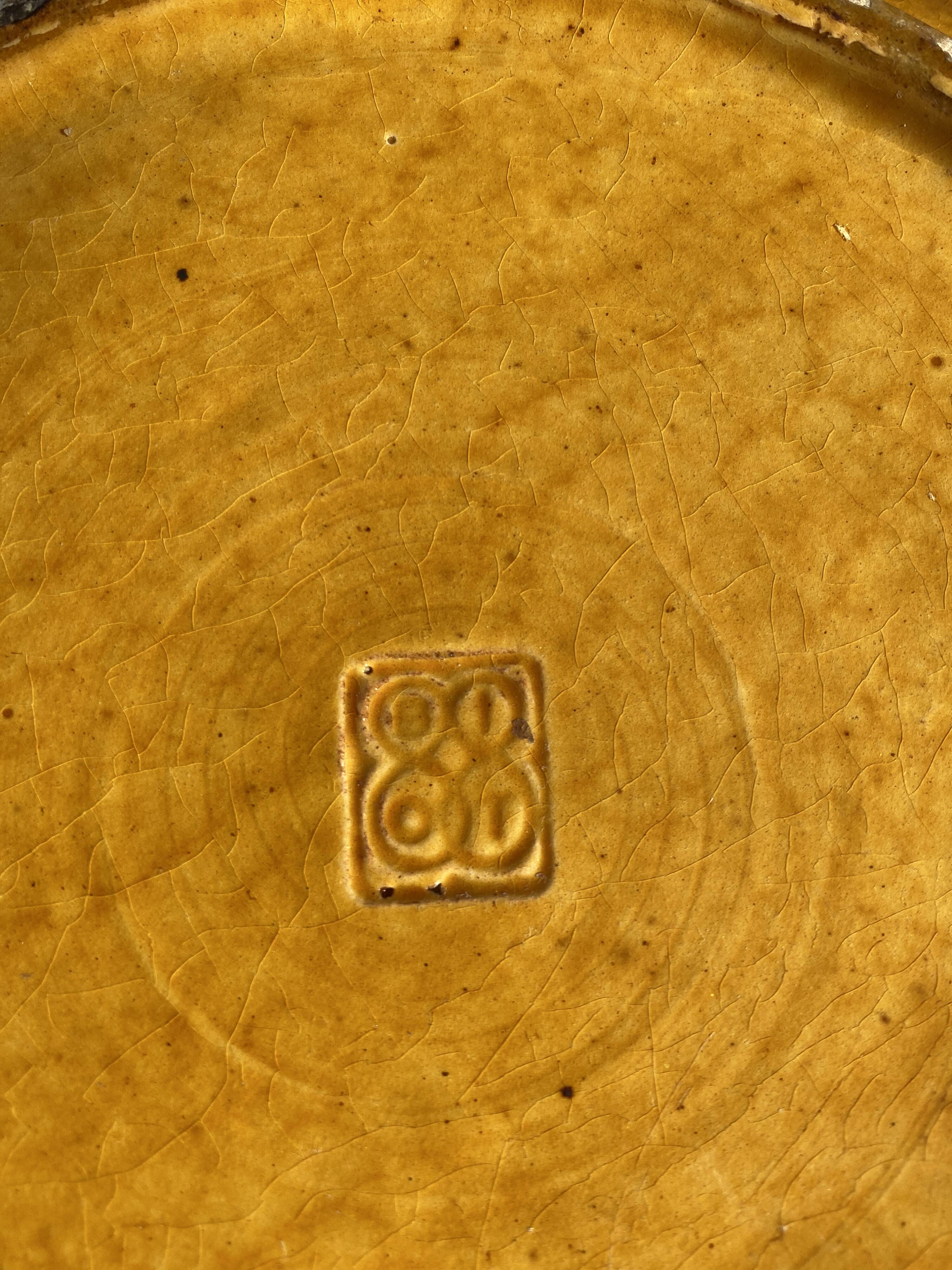 7 assiettes en terre vernissée Biot