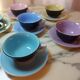 6 cups and under cups in vintage ceramic 60'S