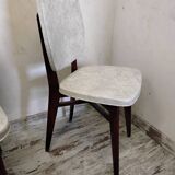 6 chaises en Skaï style scandinave