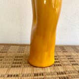 Glazed double ceramic vase