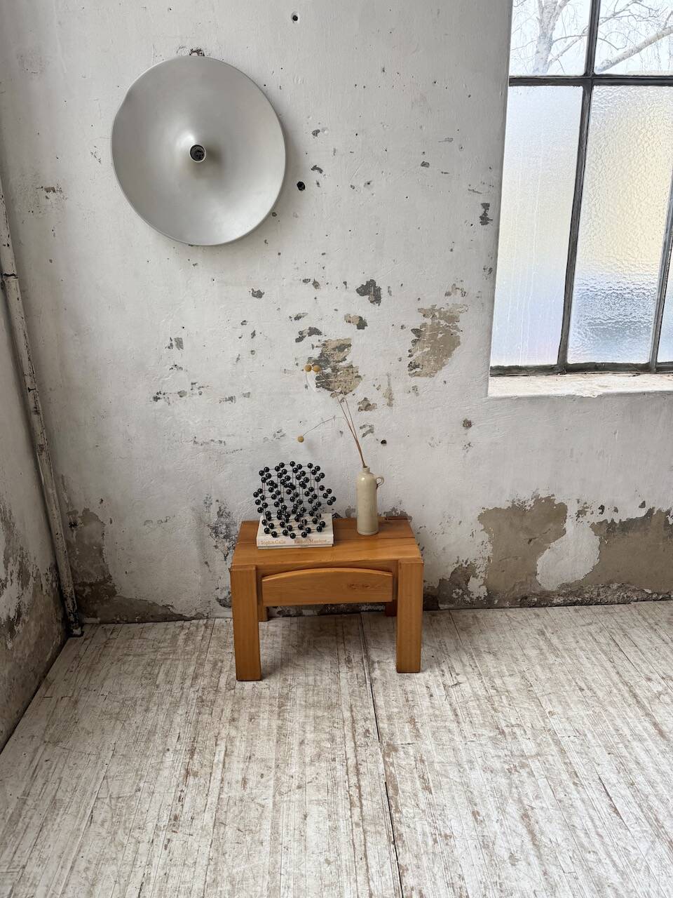 Solid elm bedside table Maison Regain