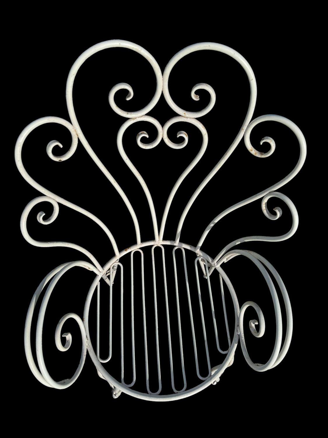 1960s wrought iron armchairs from France