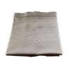 Embroidered linen sheet