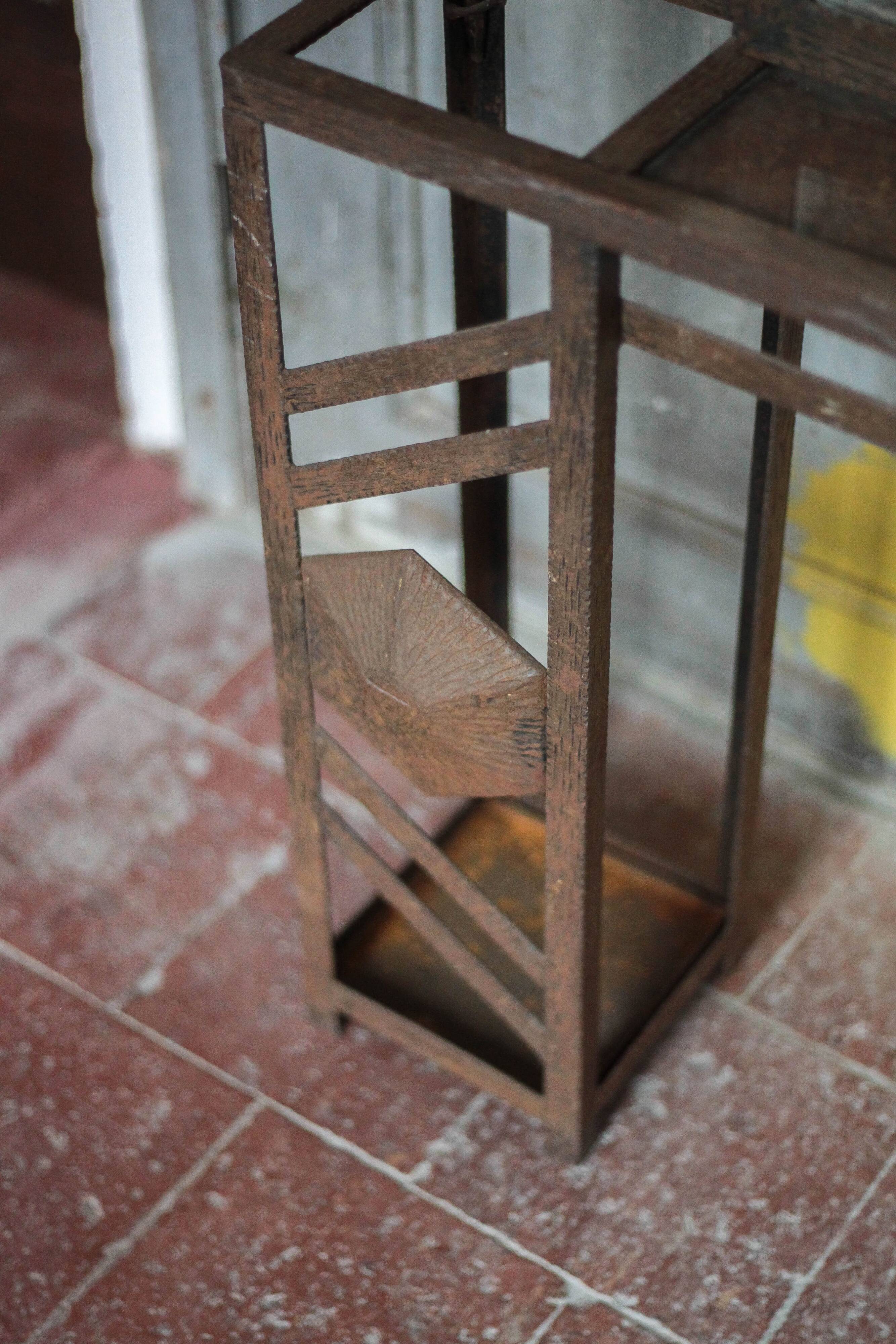 Art deco coat rack, wrought iron coat rack, cloakroom