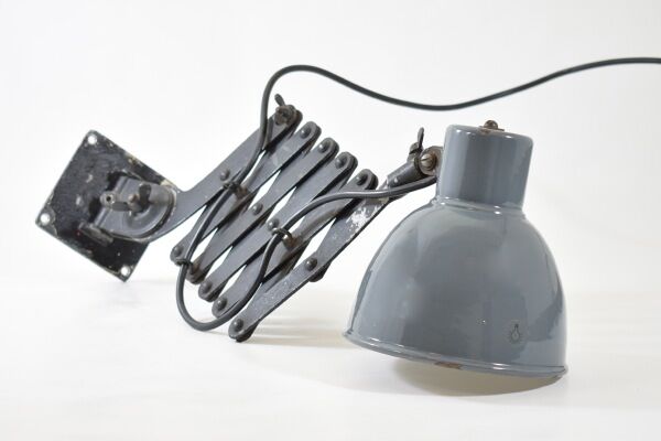 Industrial wall lamp scissors, Rech, 1930