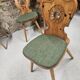 Lot 4 chaises auberge bistrot 1970"
