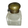 Glass inkwell & copper cap, 1950