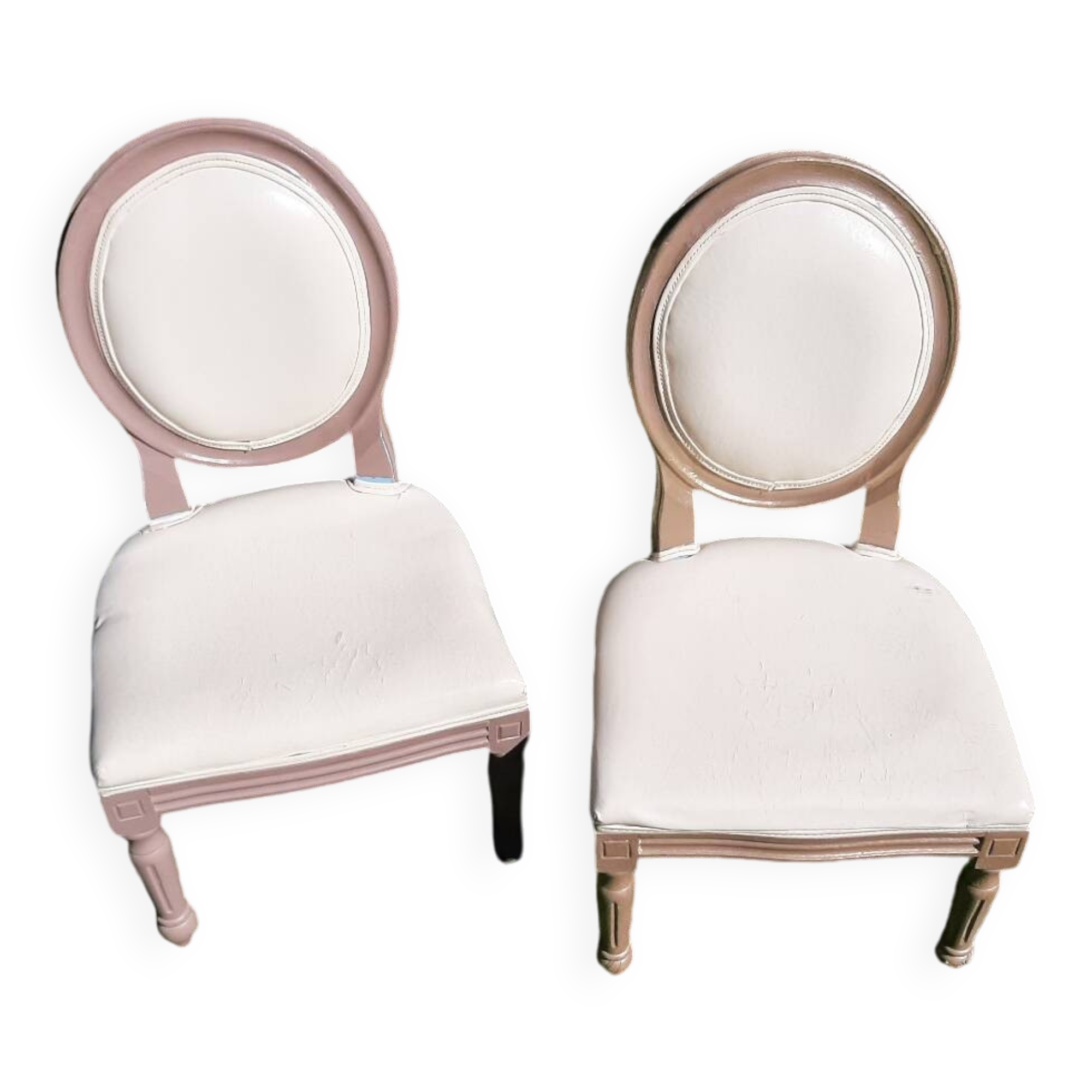 Paire de chaises médaillon enfant