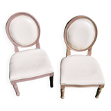 Pair of children's medallion chairs