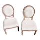 Paire de chaises médaillon enfant