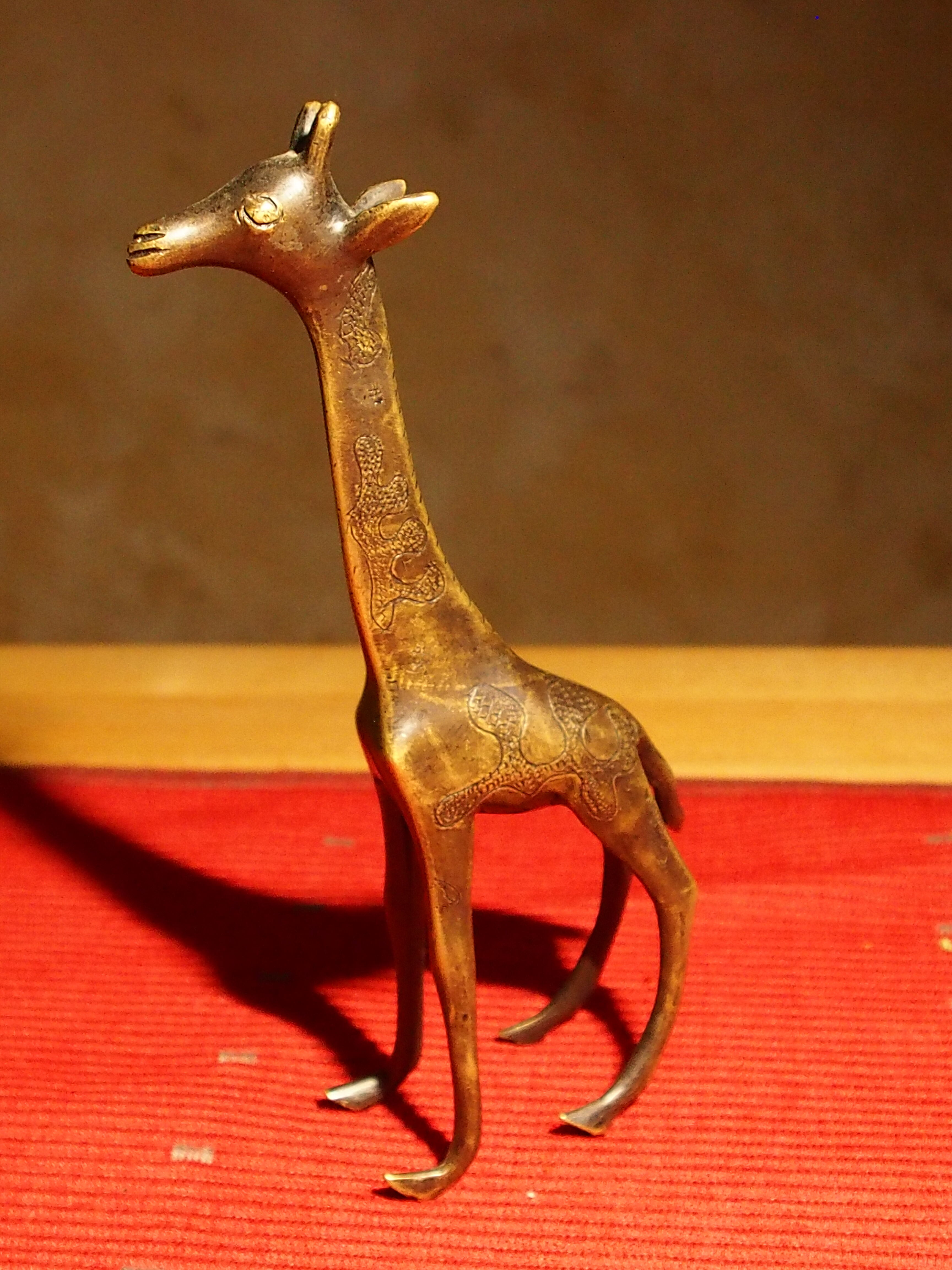 Brass giraffe