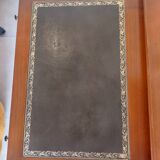 Wooden desk, leather top, extensions