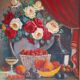 Nature morte, huile sur panneau 1955.