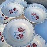 Lot 9 deep plates ▪︎ Art Deco ▪︎ Jane ▪︎ Niderviller