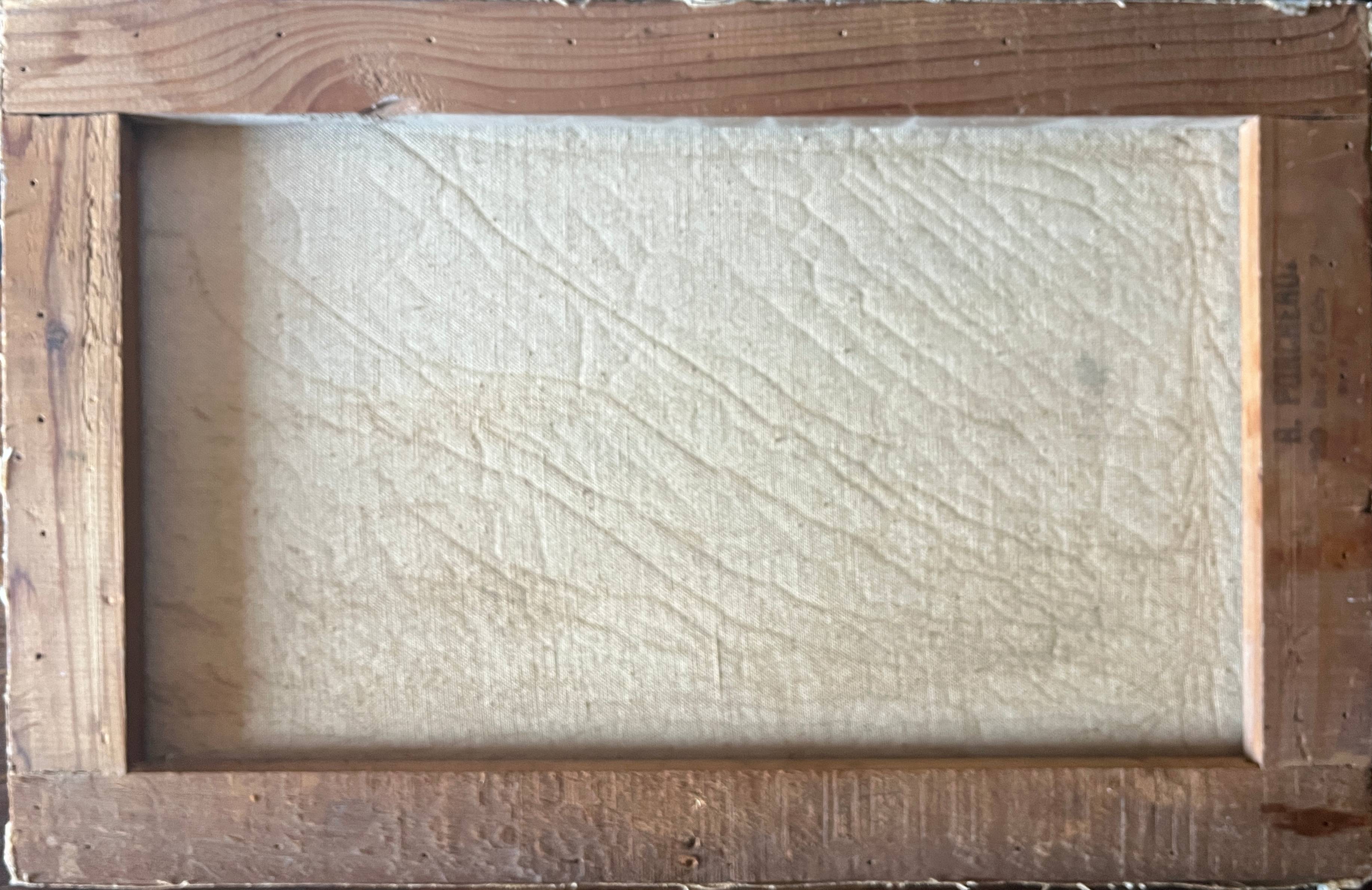 HST painting "The Fisherman" signed A. Maffié early 20th century