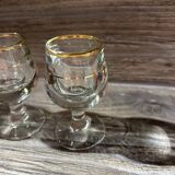 4 small dropper glasses