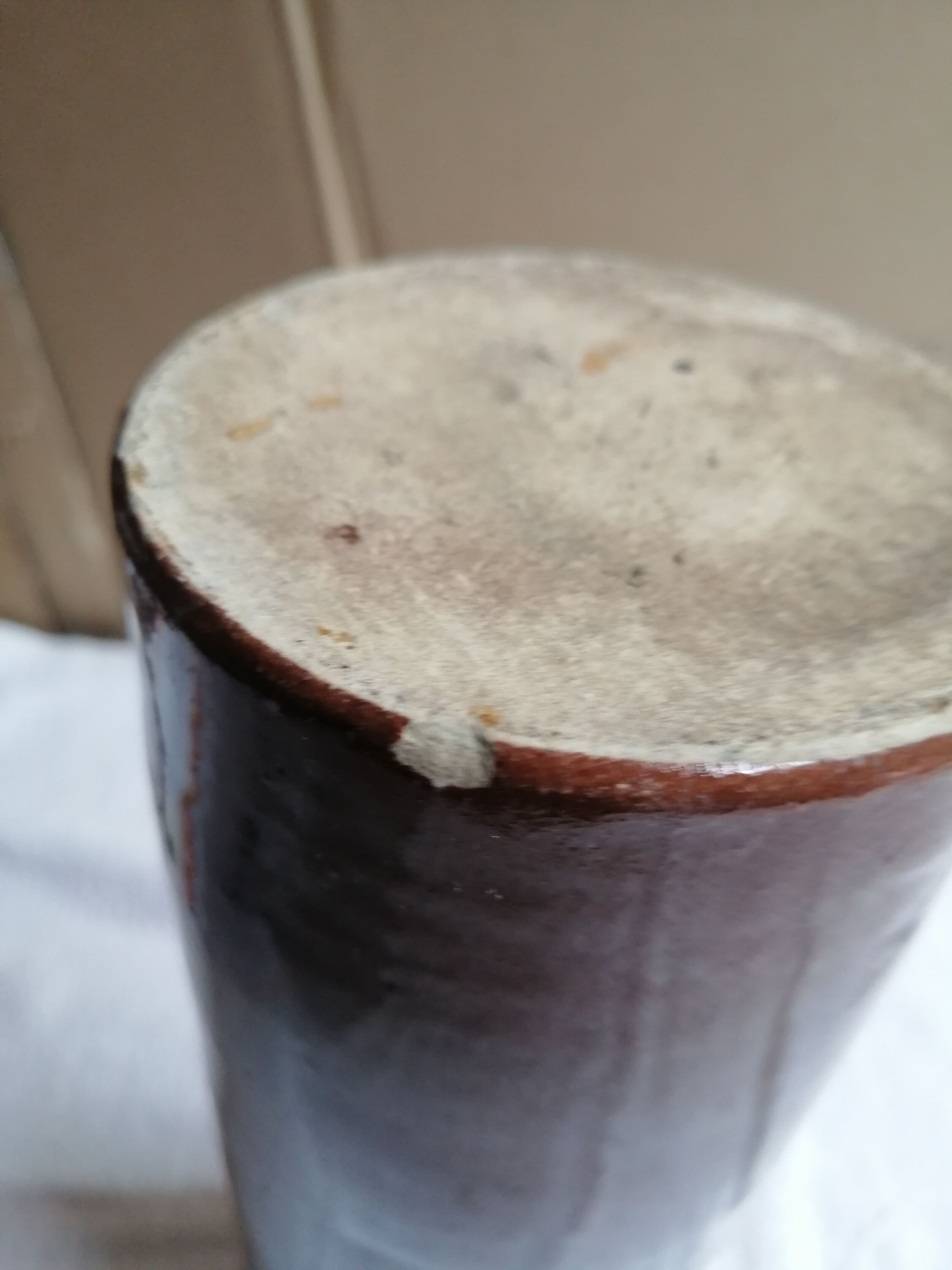 Vintage brown gres bottle