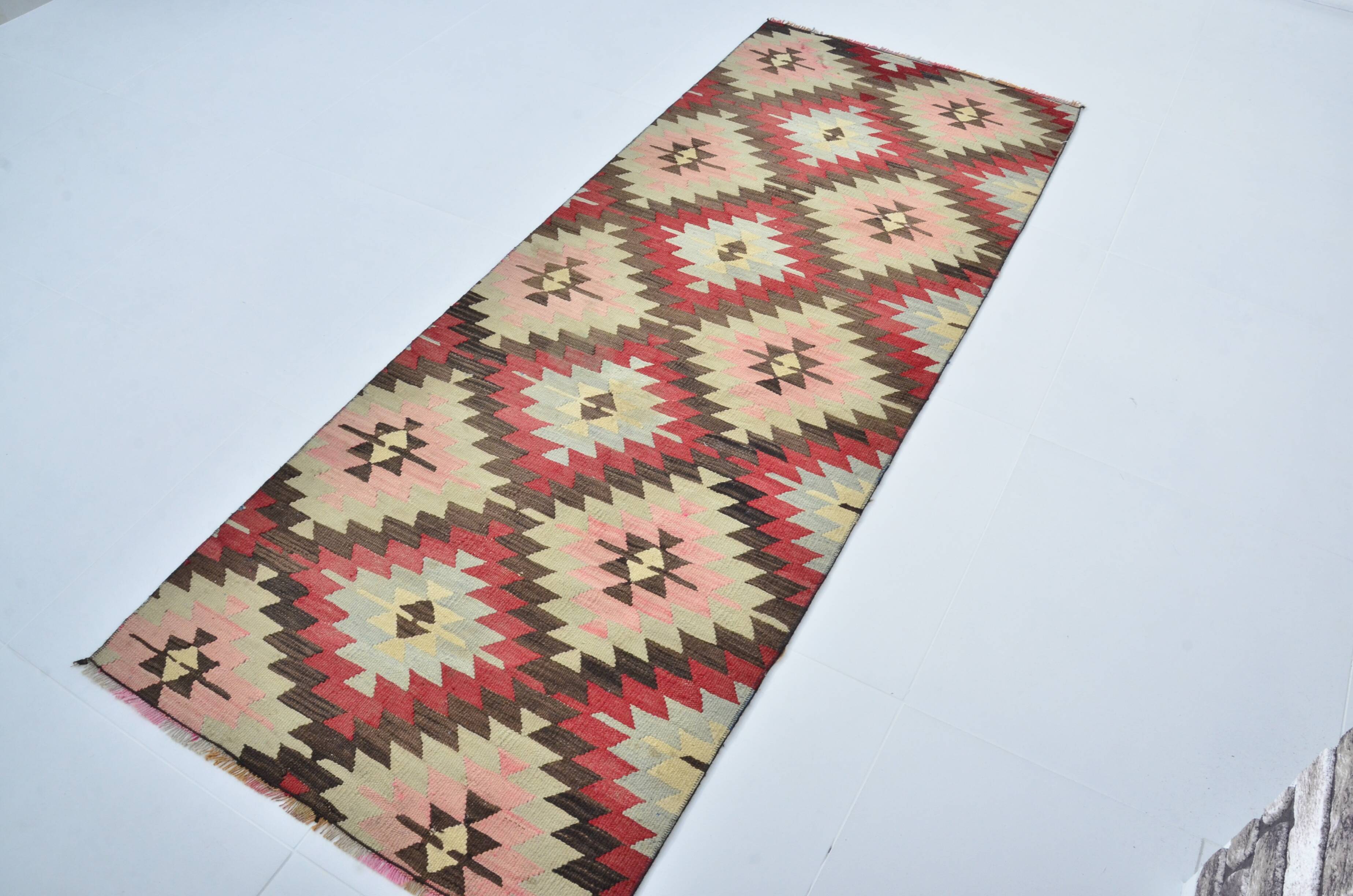 Vintage Turkish Wool Floral Carpet sku 3406