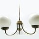 Chandelier with glass globes, Czechoslovakia, 1930s