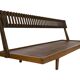 Mid-century daybed with removable backrest in oak 50's design