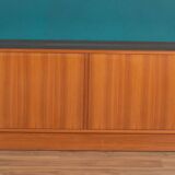 Buffet danois à porte tambour en teck rétro danois moderne Poul Hundevad (HU)