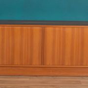 Retro Danish Modern Poul Hundevad (HU) Teak Danish Tambour Door Sideboard