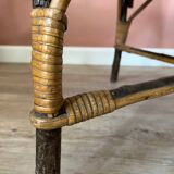 Vintage rattan armchair