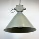 Industrial explosion proof lamp with aluminium shade from polam, 1970s