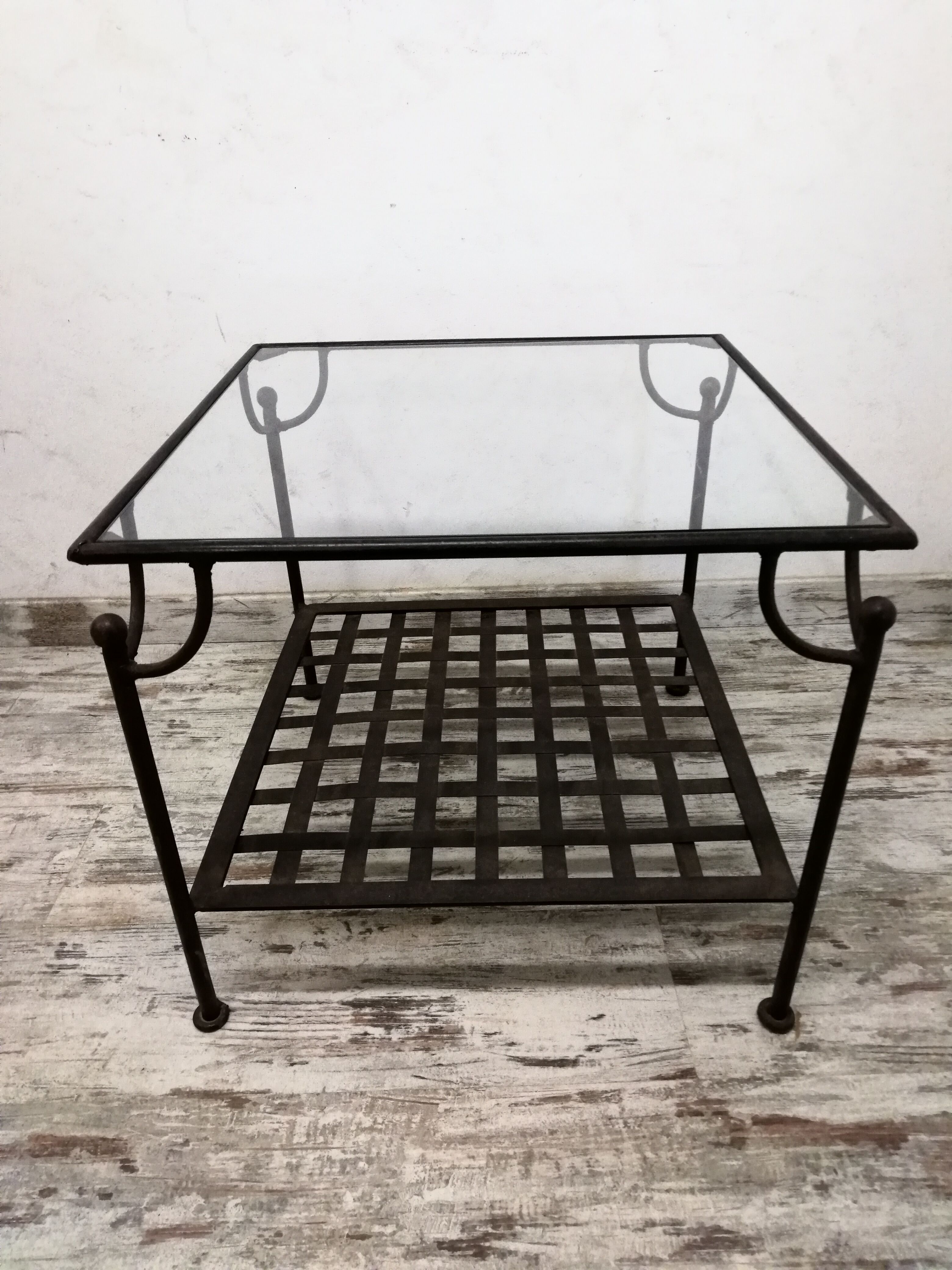 Wrought-iron coffee table