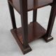 Art Deco dark oak pedestal, Belgium 1920s