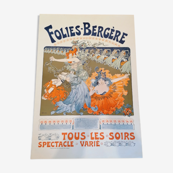 Affiche folies bergère