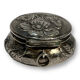 Powder magazine with solid silver mirror
