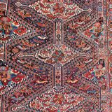 Tapis ancien persan de ghashghai 130x182 cm