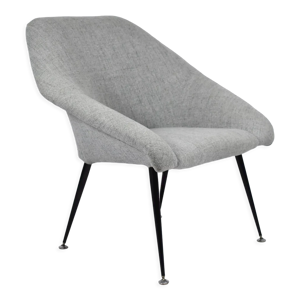 Fauteuil Eva, restauré, - gris
