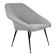 Fauteuil Eva, restauré, années 1960, gris