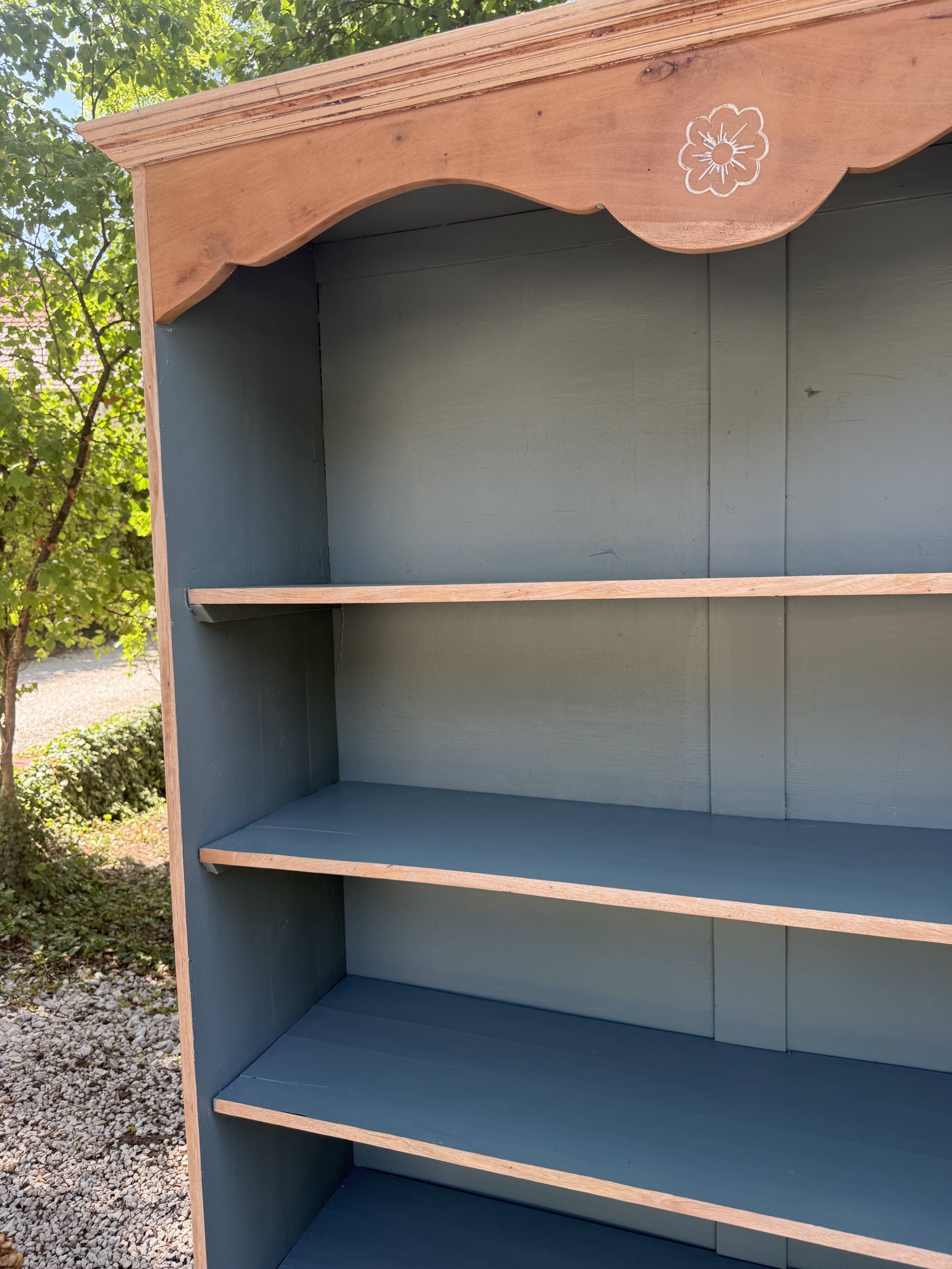 Renovated solid wood library