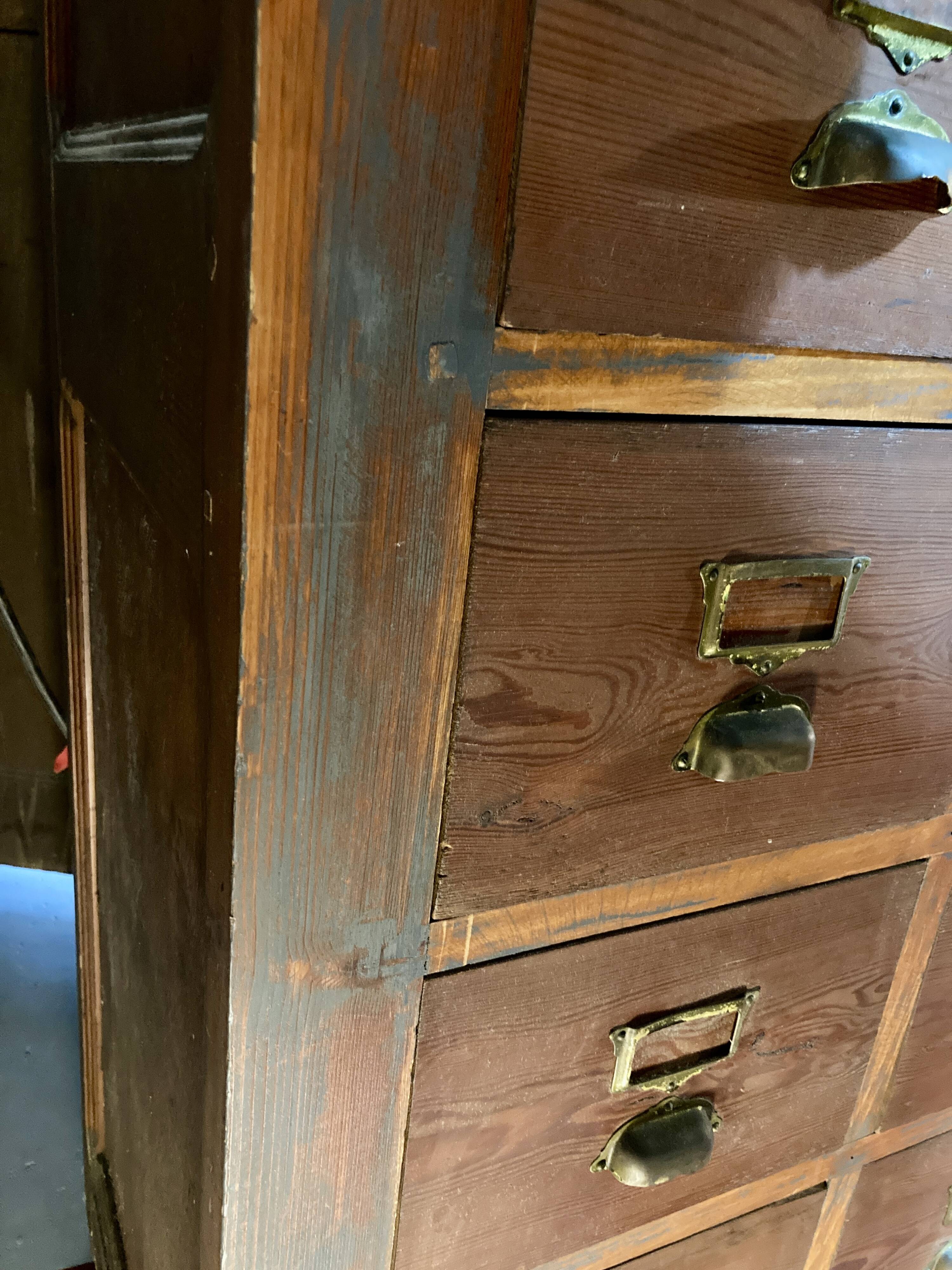 Trade furniture - 48 drawers - L 181 x H 174