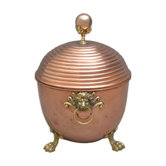 19th Century copper coal scuttle