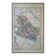 Map of the Yonne, printed in 1889. Authentic Vintage.
