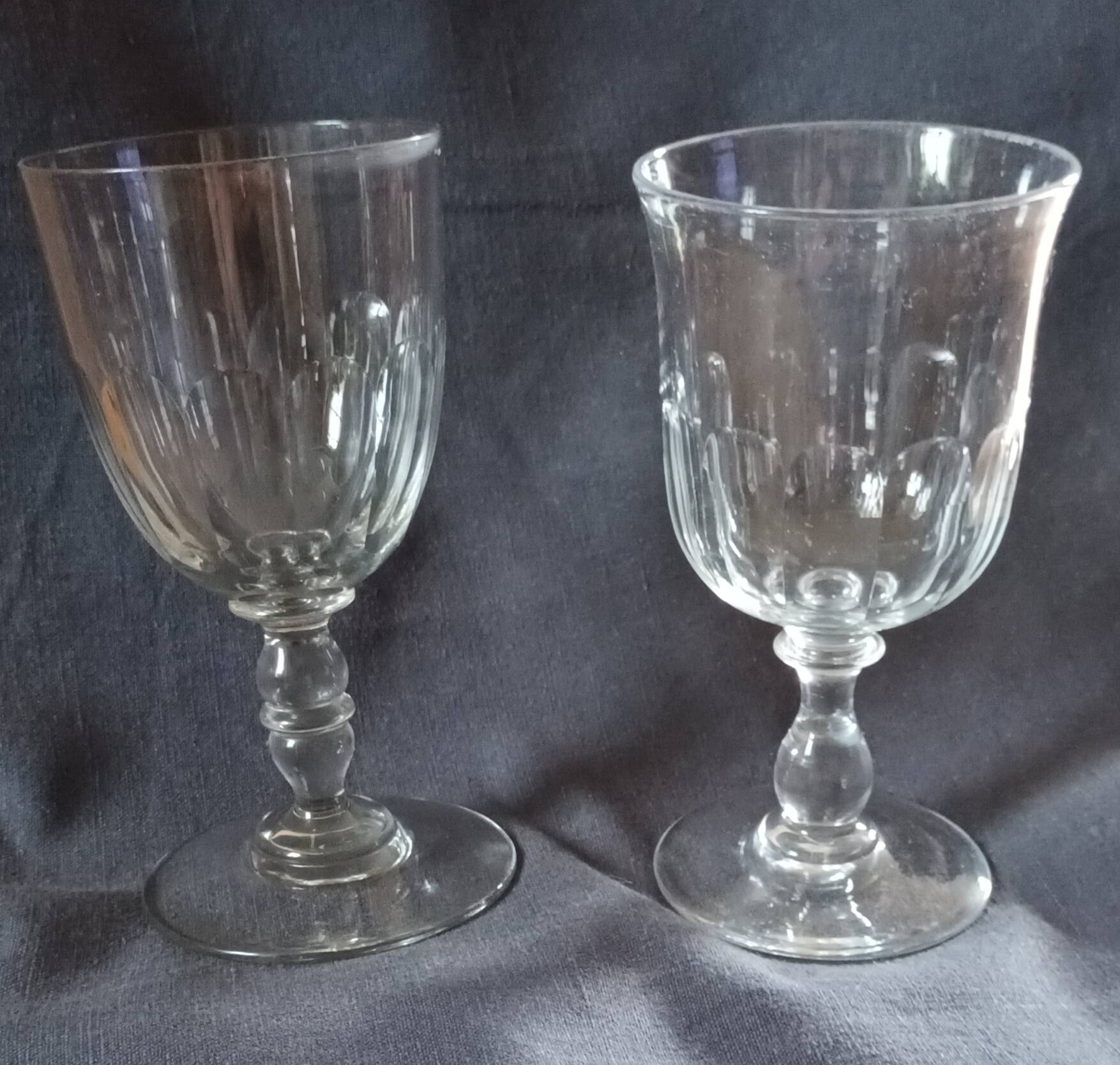 2 verres cristal